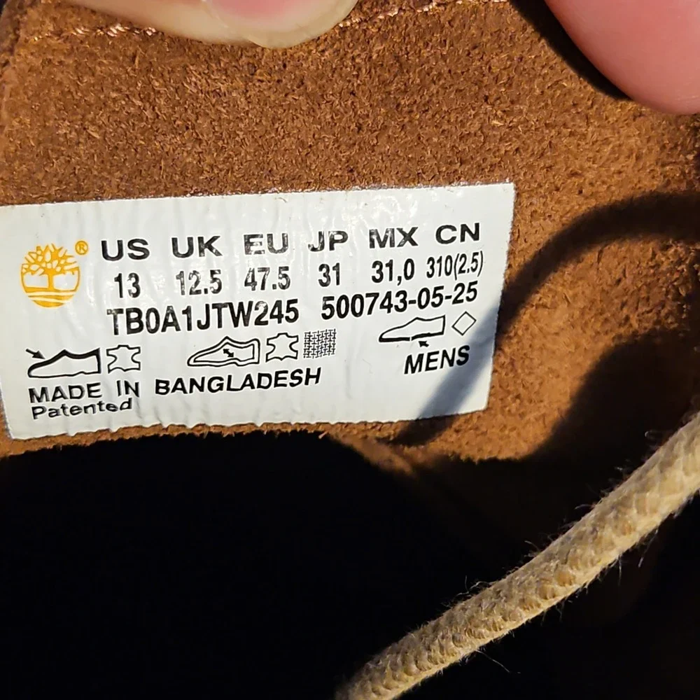 Timberland Westmore Mid Lace Chukka Boots Mens 13 Brown Leather TB0A1JTW245 NEW